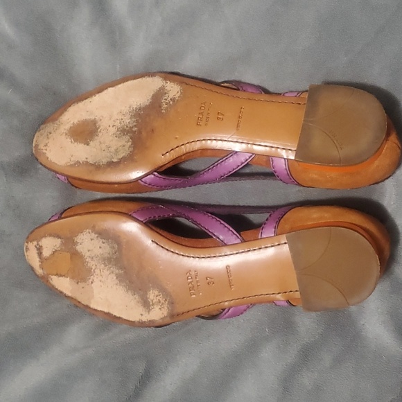 Prada Open Toe Cutout Sandals 37 - Picture 4 of 10